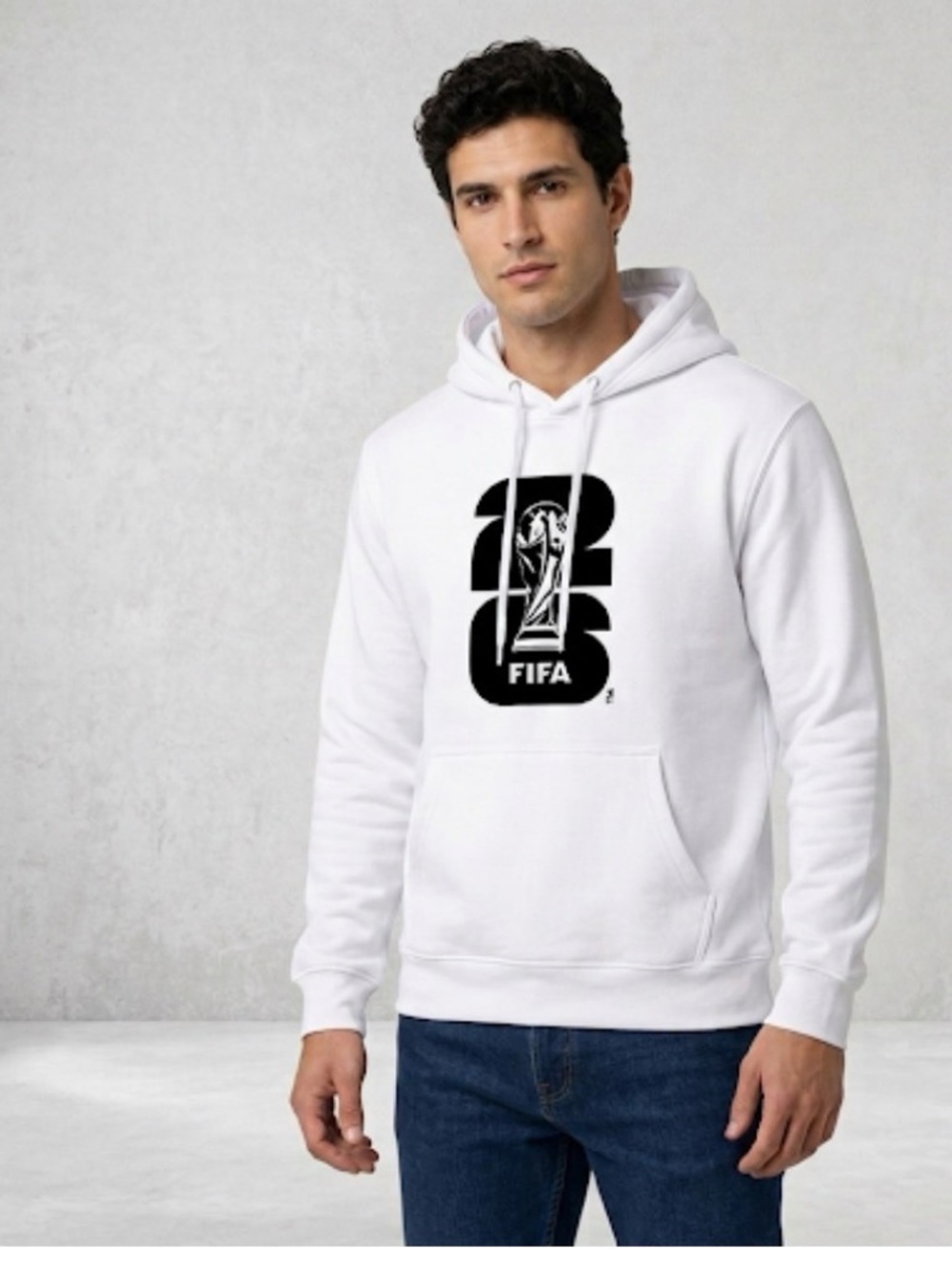 White FIFA World Cup 2026 hoodie